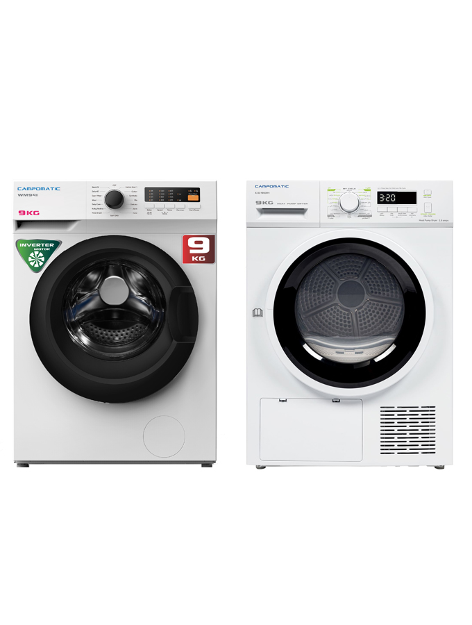 Campomatic Washer & Dryer Bundle | WM94I +CD90H